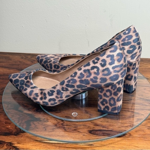Abound Audry Block Heel Pump in Beige Leopard - Picture 8 of 15